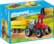 playmobil 70131 megalo trakter me rymoylka trofodosias