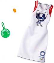 barbie fashions official olympics tokyo 2020 white outfit dress ghx84 photo