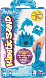 kinetic sand neon blue basic sand 8oz box 6033332blue photo