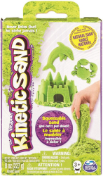 kinetic sand neon green basic sand 8oz box 6033332green photo