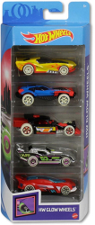 hot wheels hw glow wheels set of 5 ghp65 photo