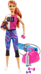 mattel barbie wellness fitness doll with puppy and accessories gjg57 photo