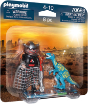 playmobil 70693 duo pack belosiraptoras kai kynigos deinosayron photo