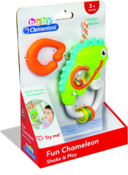 as baby clementoni interactive rattle fun chameleon shake play 1000 17332 photo