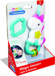 as baby clementoni interactive rattle fun unicorn shake play 1000 17333 photo