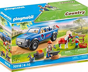playmobil 70518 country mobile blacksmith with light effect