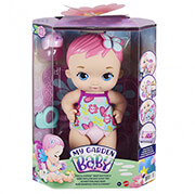 mattel my garden baby feed change baby butterfly pink hair gyp10 photo