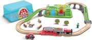 countryside train bucket set se sidirodromos stin exoxi photo