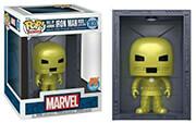funko pop deluxe marvel hall of armor iron man model 1 golden armor mettalic 1035 photo