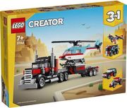 lego creator 31146 flatbed truck with helicopter photo