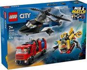 lego city 60462 helicopter fire engine submarine photo