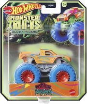 mattel hot wheels monster trucks glow in the dark podium crasher photo