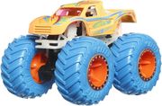 mattel hot wheels monster trucks glow in the dark podium crasher vehicle photo