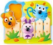 hape big nose pet puzzle e1309a pazl apo zoakia me megales mytoyles gia labi 4tem photo