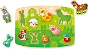hape farmyard peg puzzle e1408a polyxromo pazl me zoakia 10tem photo