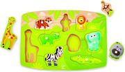 hape happy puzzles jungle peg puzzle e1405a pazl me ta zoa tis zoygklas 10tem photo