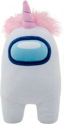 yume among us official 12 plush with accessory white with unicorn hat photo
