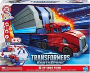 hasbro transformers truck to playset earthspark optimus prime battle trailer photo hasbro transformers truck to playset earthspark optimus prime battle trailer photo