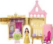 mattel disney princess belle palace belle mini doll playset photo