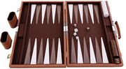 tabli leather acrylic folding backgammon set 56x46cm board