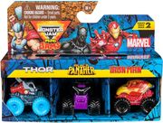 marvel monster jam mini jams thor black panther iron man 3 pack photo