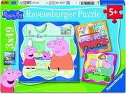pazl 3x49pz peppa pig family firsts photo
