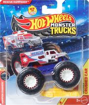 mattel hot wheels monster trucks champion crashers resue rampager die cast vehicle photo mattel hot wheels monster trucks champion crashers resue rampager die cast vehicle photo