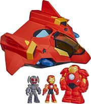 hasbro marvel iron man ampamp his awesome friends giant sized armor jet playsets photo