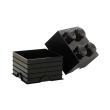 lego storage brick 4 black photo
