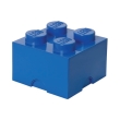 lego storage brick 4 medium blue photo