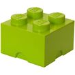 lego storage brick 4 medium lime green photo