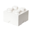 lego storage brick 4 white photo