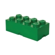 lego storage brick 8 dark green photo