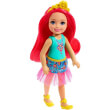 mattel barbie dreamtopia chelsea with pink hair 13cm gjj97 photo