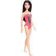 barbie doll beach black hair doll with pink graphic swimsuit dhw38 photo