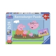 pazl 2x24pz ravensburger peppa pig 09082 photo