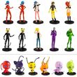 P.M.I. MIRACULOUS PENCIL TOPPERS 8 PACK DELUXE BOX INCLUDING 2 RARE CHARACTERS (RANDOM)