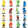 P.M.I. GANG BEASTS 8 PACK DELUXE BOX -INCLUDING 2 RARE HIDDEN CHARACTERS (S1) (RANDOM)