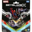 HASBRO MARVEL BEY BLADE X - SPIDER-MAN 3-60F VS. VENOM 3-80N