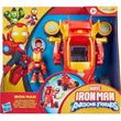 HASBRO MARVEL IRON MAN AND HIS AWESOME FRIENDS - IRON MAN 2 IN 1 MECH SUIT & VEHICLE