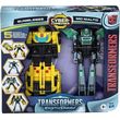 HASBRO TRANSFORMERS EARTHSPARK CYBER-COMBINER - BUMBLEBEE & MO MALTO ACTION FIGURES