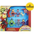 ������� HASBRO MARVEL IRON MAN AND HIS AWESOME FRIENDS ARMORED UP AVENGERS PACK - FIGURES