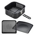 friteza aeros xxl 12l 1800w me parathyro kai axesoyar mayri inox eurolamp extra photo 2