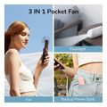 jisulife s010f8x05006 portable handheld fan life8 plus 4500mah brown extra photo 2