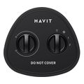 havit ilektriko aerothermo hv ht1227 1500w mayro abs extra photo 4