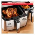 tefaldual easy fry grill ey905d double 83 l stand alone 2700 w hot air fryer stainless steel extra photo 4