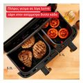 tefaldual easy fry grill ey905d double 83 l stand alone 2700 w hot air fryer stainless steel extra photo 5