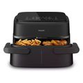 philips1000 series na150 00 fryer double 71 l 2450 w hot air fryer black extra photo 1