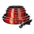 set mageirika skeyi berlinger metallic line burgundy collection me epistrosi apo petra 12tem extra photo 4