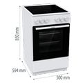 koyzina me keramiki estia gorenje gec5a61wg extra photo 6